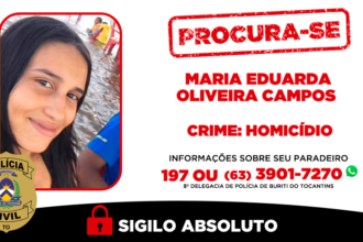 policia-civil-do-tocantins-procura-mulher-investigada-por-homicidio-em-carrasco-bonito