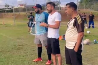 ex-jogador-ferdinando-participa-de-treino-na-escolinha-do-flamengo-araguaina-e-fala-sobre-captacao-de-novos-talentos
