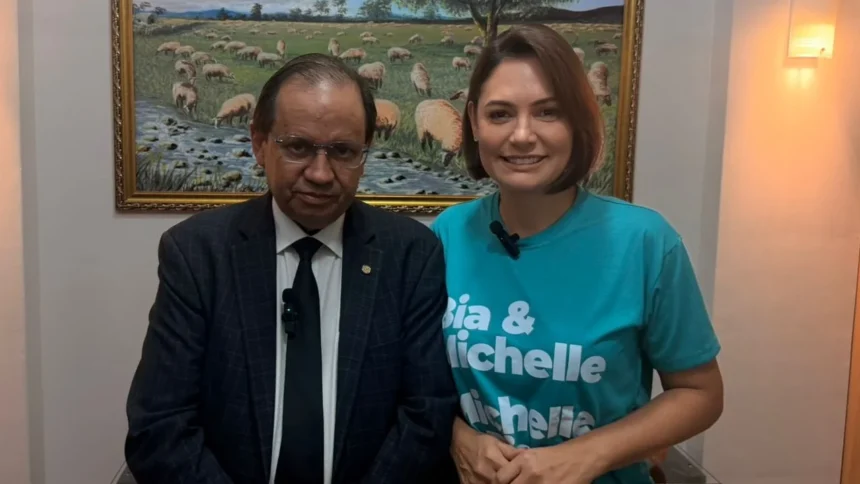 michelle-bolsonaro-grava-participacao-no-programa-eleitoral-da-candidatura-de-eli-borges-ao-senado