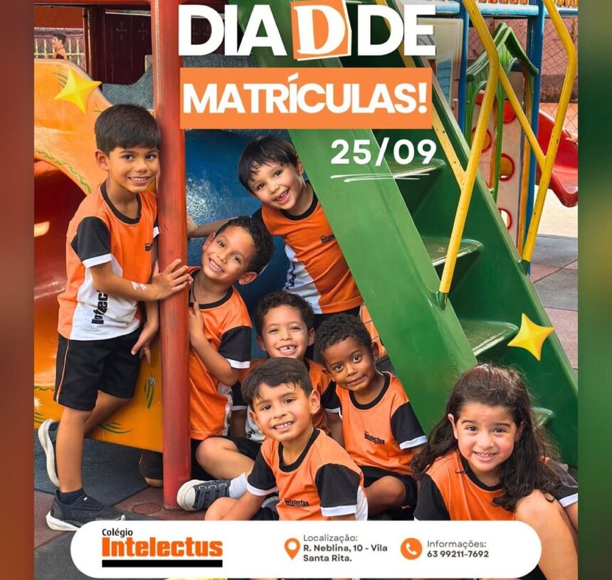 matriculas-abertas-a-partir-de-25-de-setembro:-colegio-intelectus,-em-araguaina,-apresenta-proposta-educacional-e-estrutura-preparada-para-o-desenvolvimento-dos-alunos