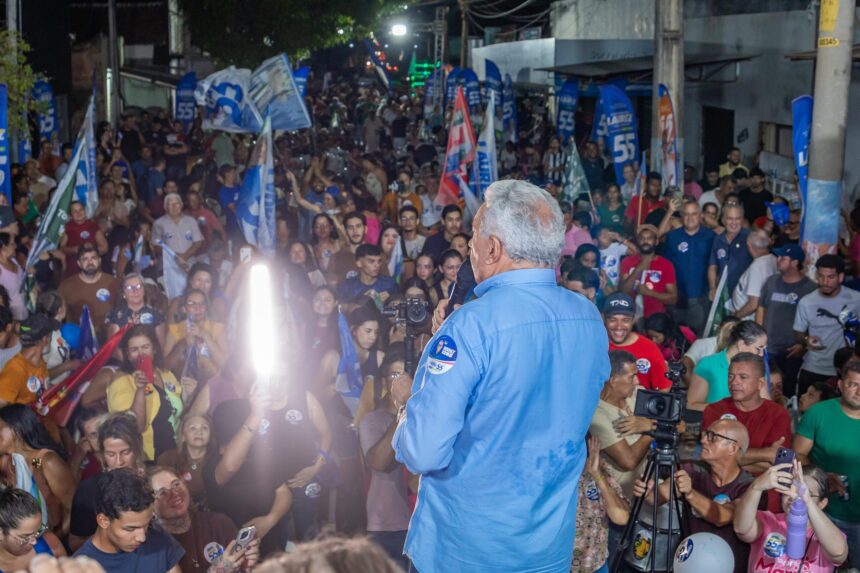 nos-bracos-do-povo,-laurez-moreira-realiza-ultimo-comicio-de-primeiro-turno-em-gurupi