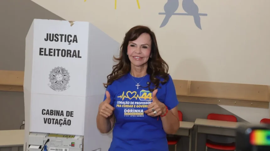 dorinha-seabra-vota-na-capital-e-ressalta-expectativa-de-o-tocantins-eleger-primeira-mulher-governadora